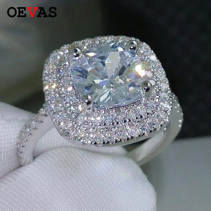 Fashion AAA CZ Rings For women Show Elegant Temperament Jewelry Womens Girls Silver color Engagement party Wedding Ring gifts