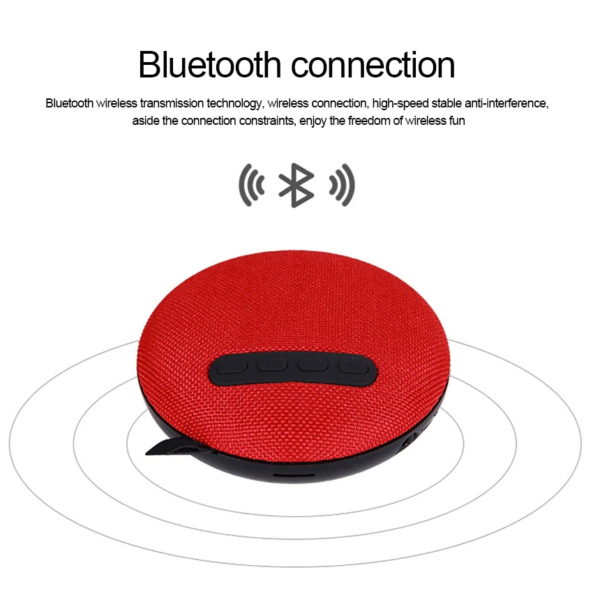 KEXU мини тканевый Bluetooth динамик TWS левый и правый каналы стерео музыка