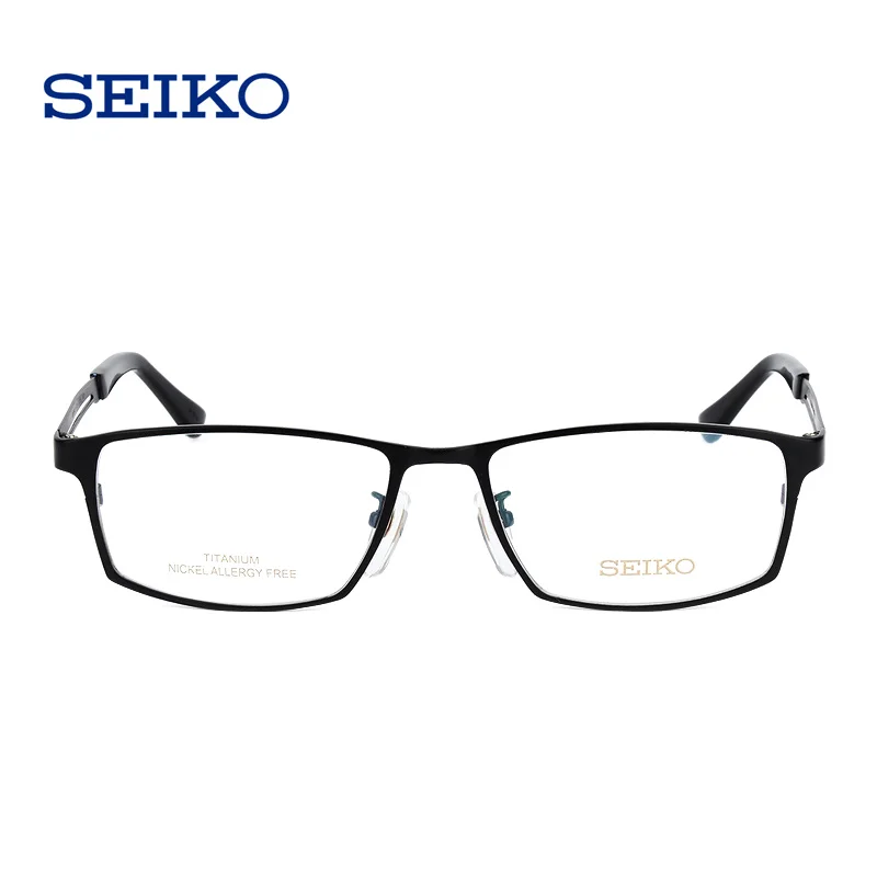 SEIKO титановая оправа для очков для мужчин, оптическая оправа для очков, Прямоугольная оправа для очков Browline, квадратные очки для близорукости, очки HC1009