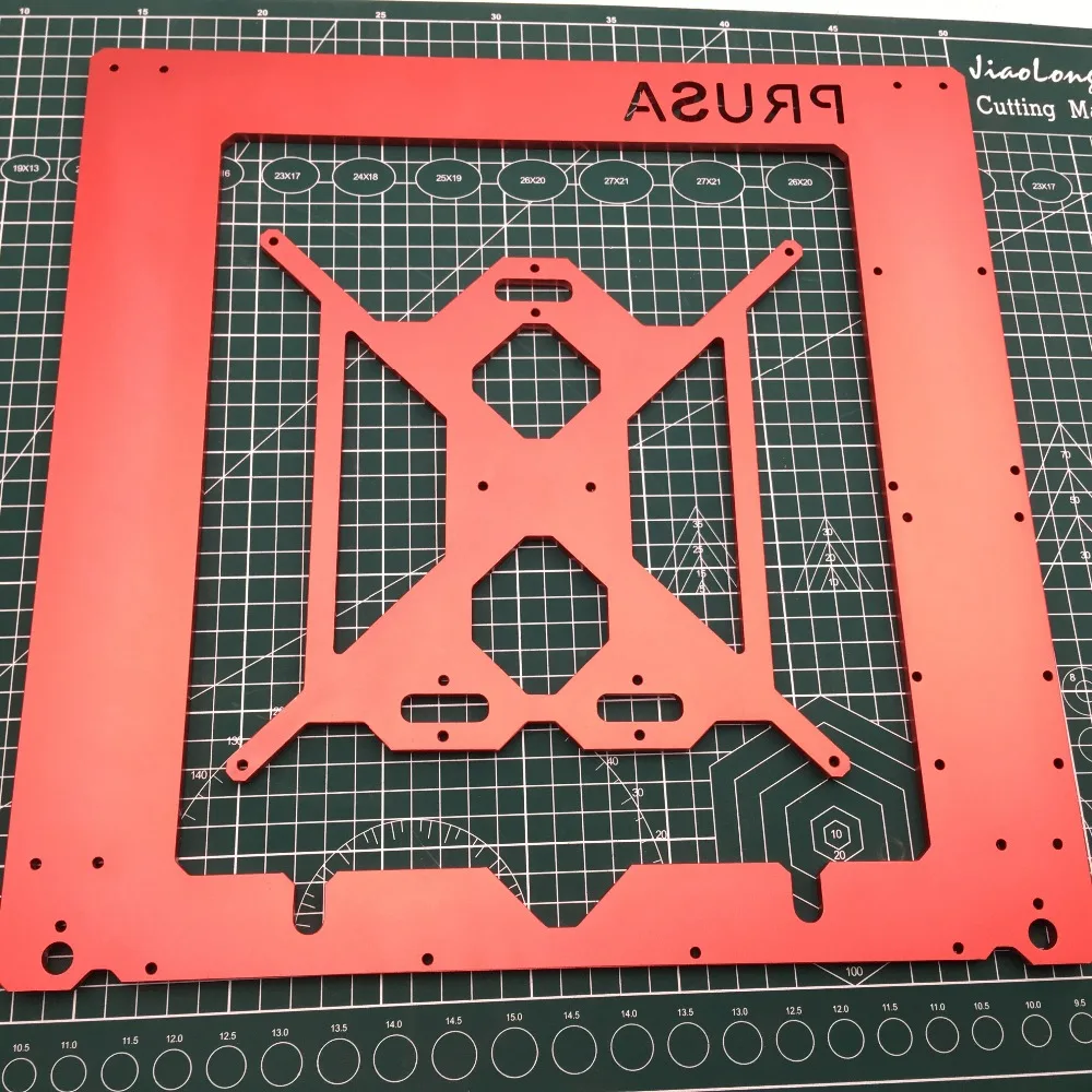 1 набор анодированный алюминиевый Prusa i3 рама комплект с подогревом кровать