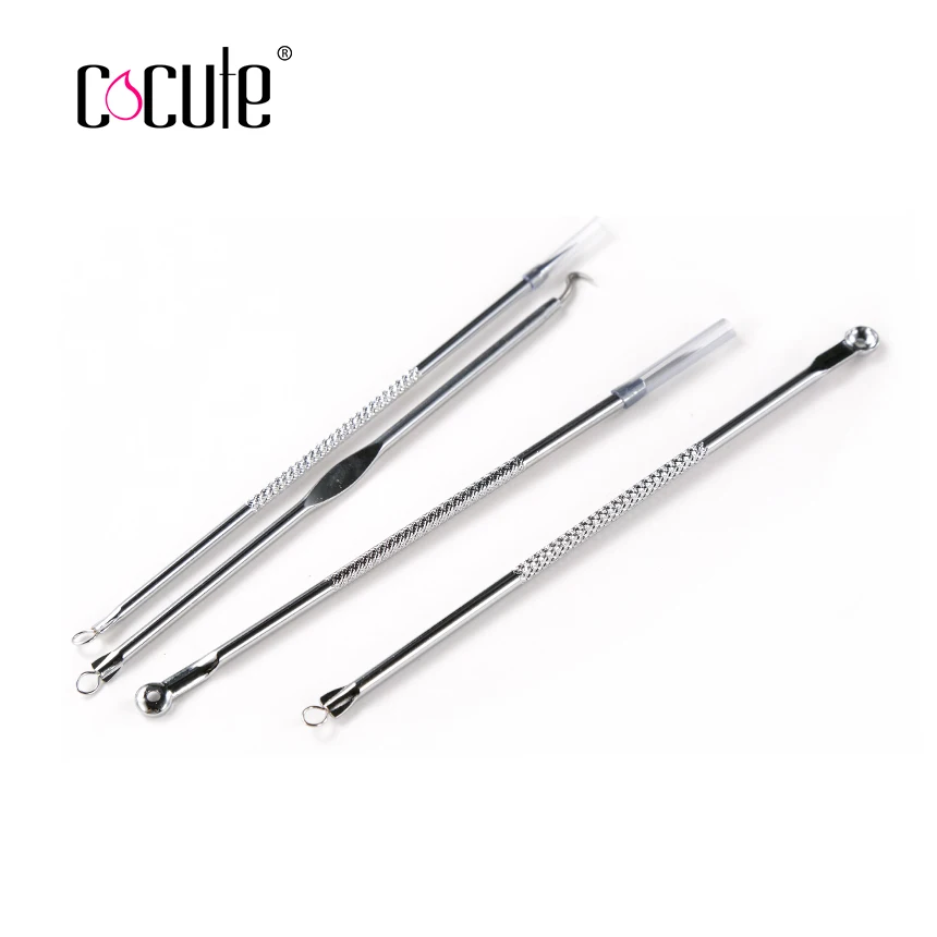 4PCS/lot Acne Removal Needle Pimple Remover Treatment Black Extractor | Красота и здоровье