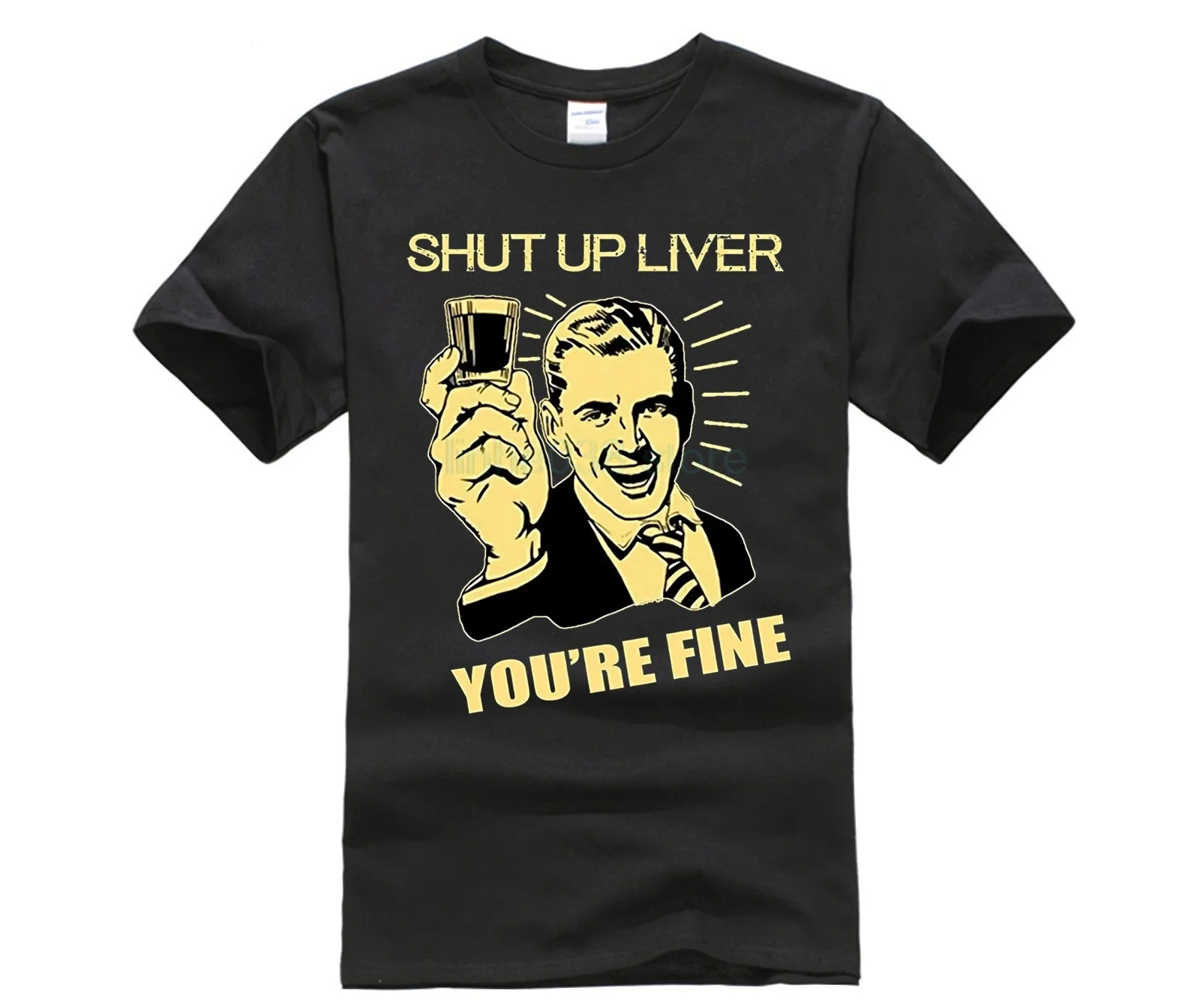 Shut Up Liver Youre тонкая забавная Алкогольная футболка на заказ с коротким рукавом