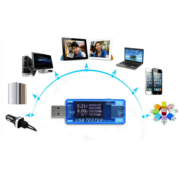 8 в 1 QC 2 0 3 4 30 электрическая мощность USB Емкость Напряжение Тестер измеритель тока