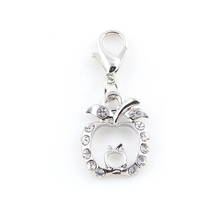 Подвеска в виде яблока с кристаллами фруктами 20 шт./лот|dangle charms|charm charmjewelry making charms |