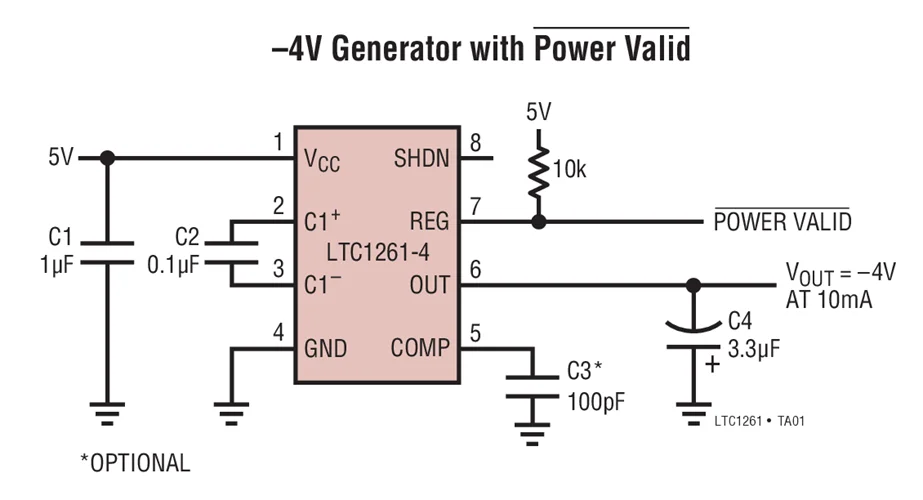LTC1261CS LTC1261 Переключаемый конденсатор Регулируемый инвертор напряжения|inverter