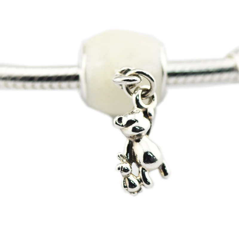 

CKK Silver 925 Jewelry Fits Pandora Bracelets Teddy & Balloon Dangle Charm Original Sterling Silver Beads