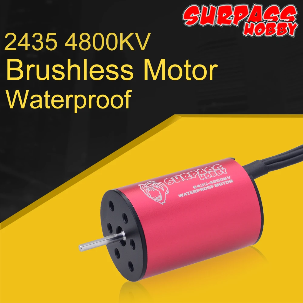 SURPASS HOBBY 2435 4500KV 4800KV 2S бесщеточный мотор водонепроницаемый Бесконтактный для 1:16/1:18