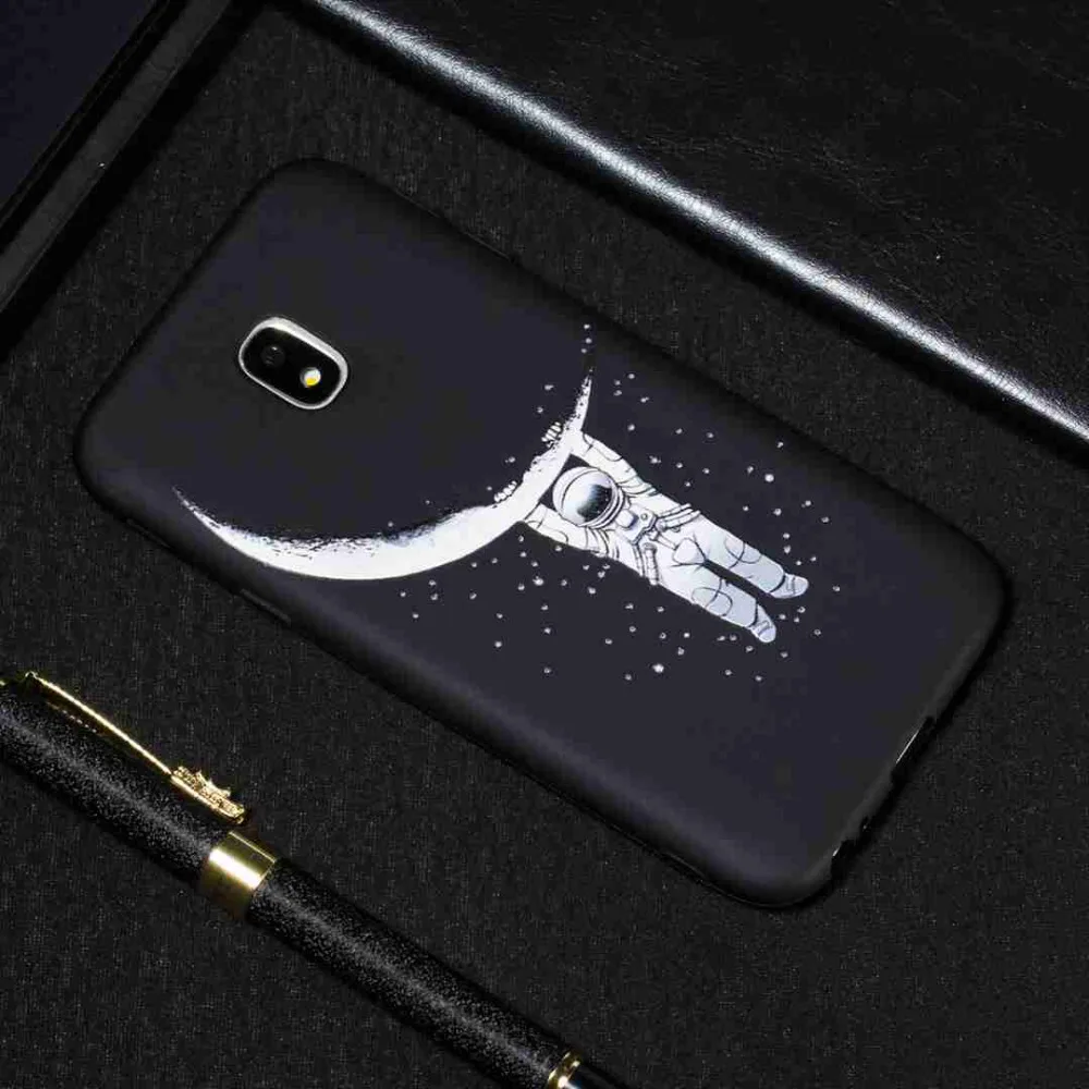 Черный цветок собаки для Samsung J330 J530 J730 чехол телефона силиконовый TPU J2 J5 J7 Prime J4 J6 Plus