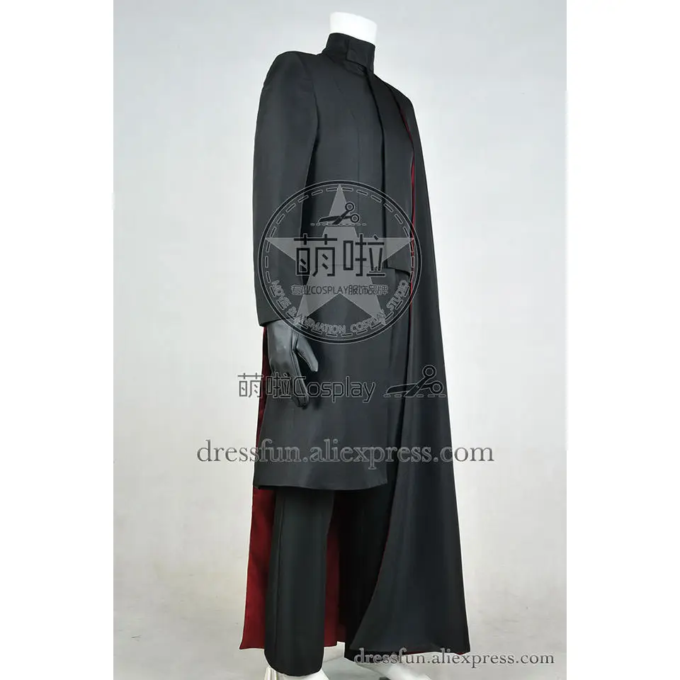 X Men 2000 Movie Cosplay Magneto Erik Lehnsherr костюм черная Униформа накидка наряды ПОЛНЫЙ КОМПЛЕКТ