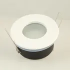 Белая круглая Водонепроницаемая утопленная монтажная рама точечного светильника MR16 GU10, базовая розетка, потолочный фитинг, светильник, осветительный прибор