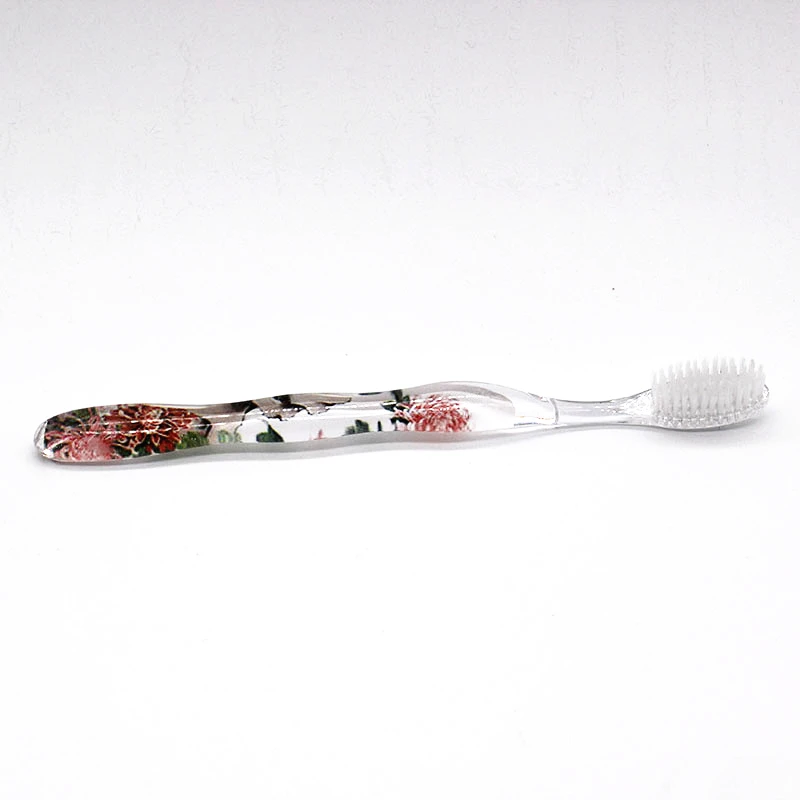Зубная щетка es Escova De Dente с мягкой щетиной классическим пейзажным рисунком