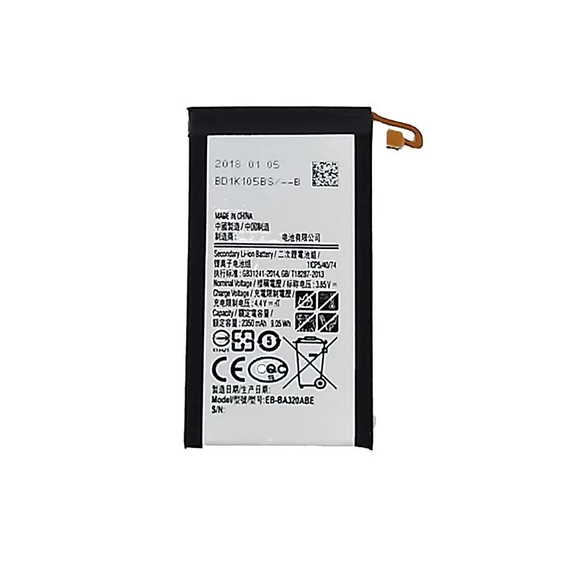 Для Samsung для Galaxy A3 2017 EB-BA320ABE батарея A320 версия замена батареи телефона 2350mAh |