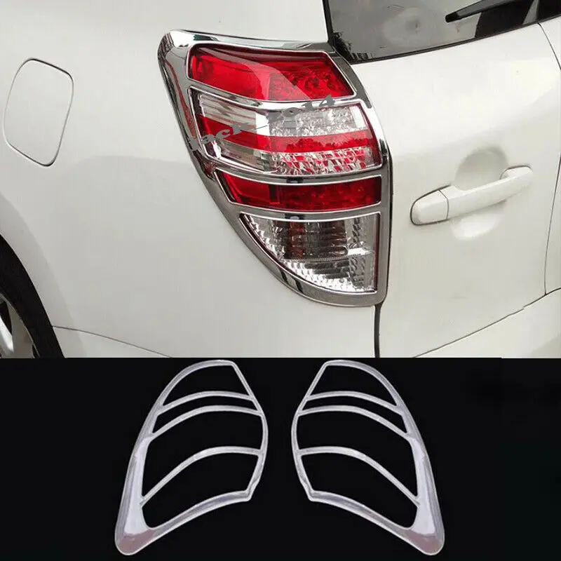 For Toyota RAV4 2006 2007 2008 2009 2010 2011 2012 ABS Chrome Rear Tail Lamp Cover Trim Protector 2pcs
