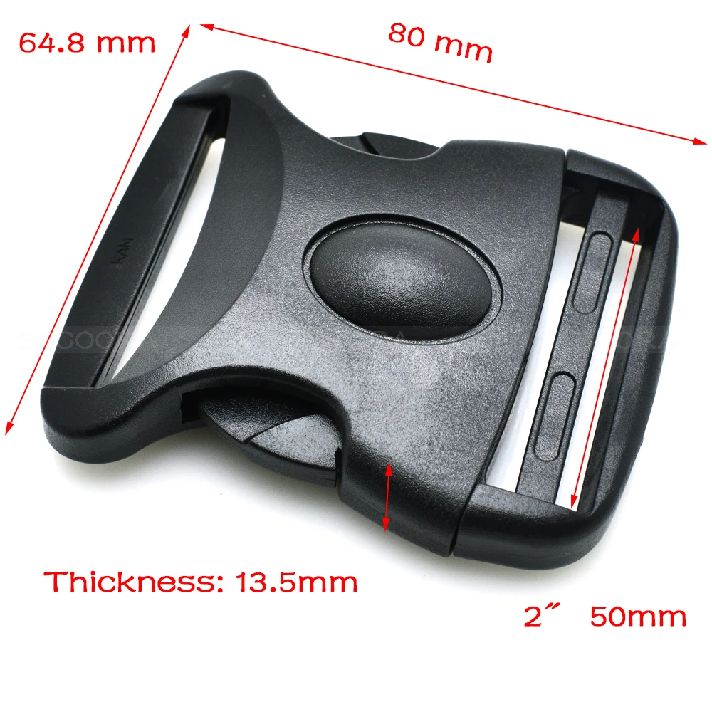 2 шт. пластиковые боковые пряжки двойная регулируемая пряжка для ремня
