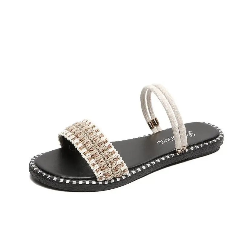 TOSJC женские сандалии сезон лето женская обувь на каждый день плоской подошве