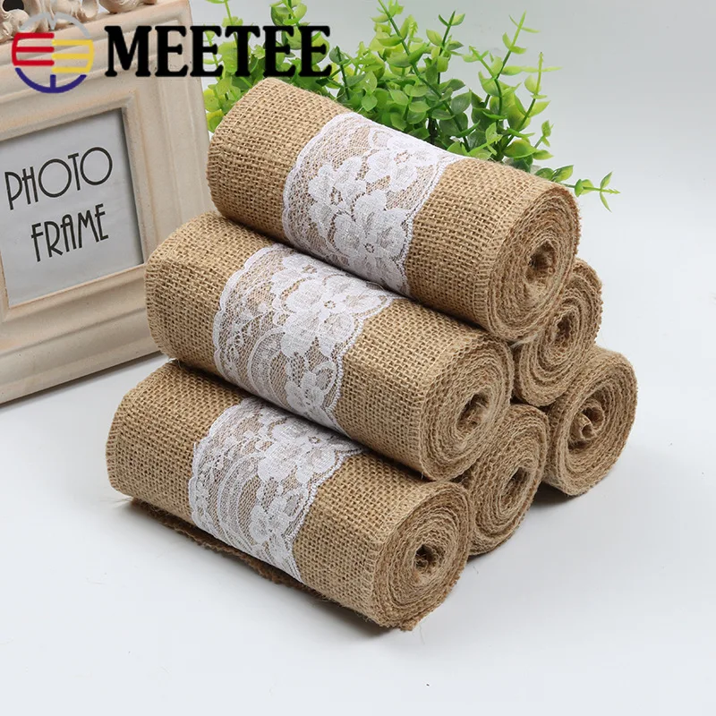 Meetee 15*240 см льняное кружевное полотно DIY из льна для стула с бантом на спине