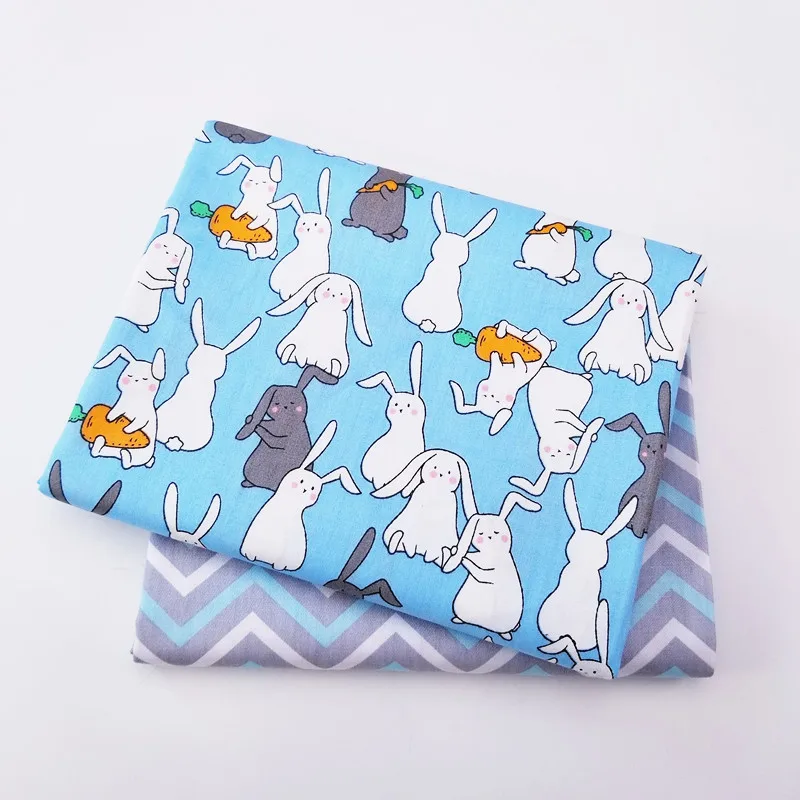 2 шт./лот Хлопок Ткань Лоскутное дышащая метров для стеганое детское постельное