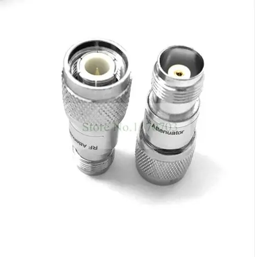 1 pcs 2W DC-3GHz TNC Type Male to Female coaxial fixed attenuator connector | Connectors
