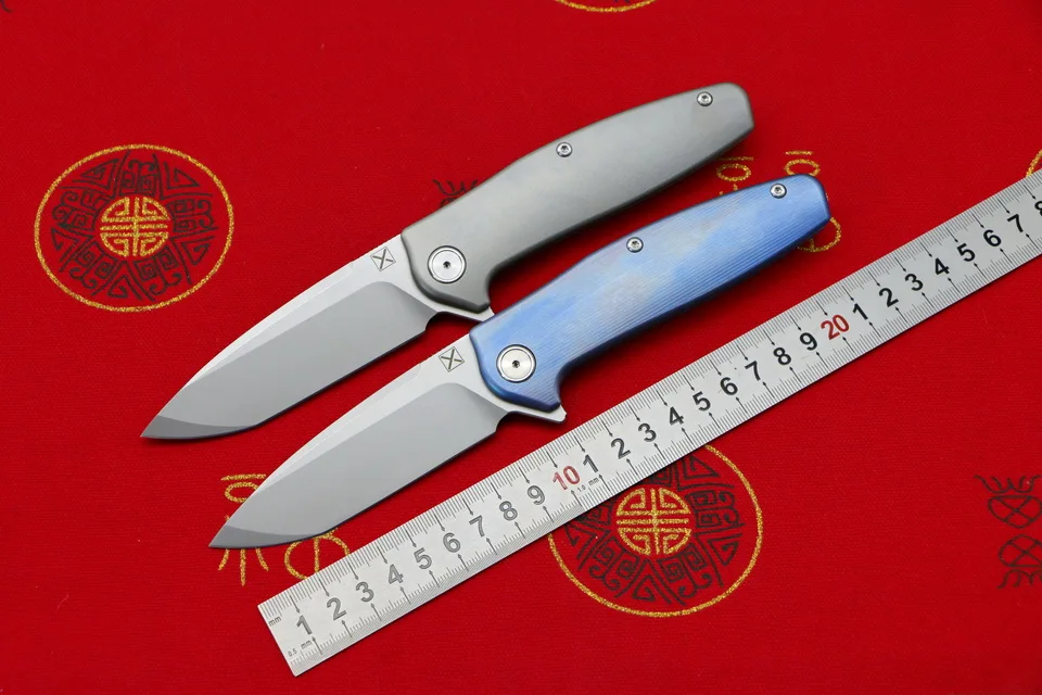 LOVOCOO X-750, складной нож, шариковый подшипник, VG-10 лезвие, титановая ручка, для кемпинга, охоты, для улицы, карманные фруктовые ножи, EDC инструменты
