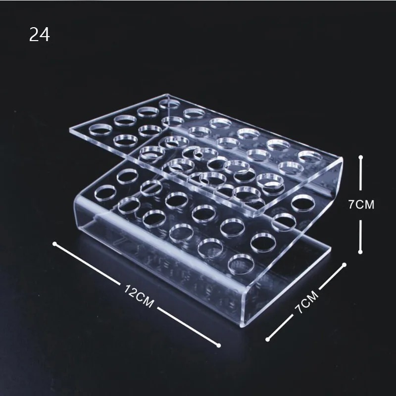 1 New Clear Plastic Eyebrow Pencil Pen Holder Eyeliner Makup Brush Storage Acrylic Display Stand Shelf - Цвет: 1