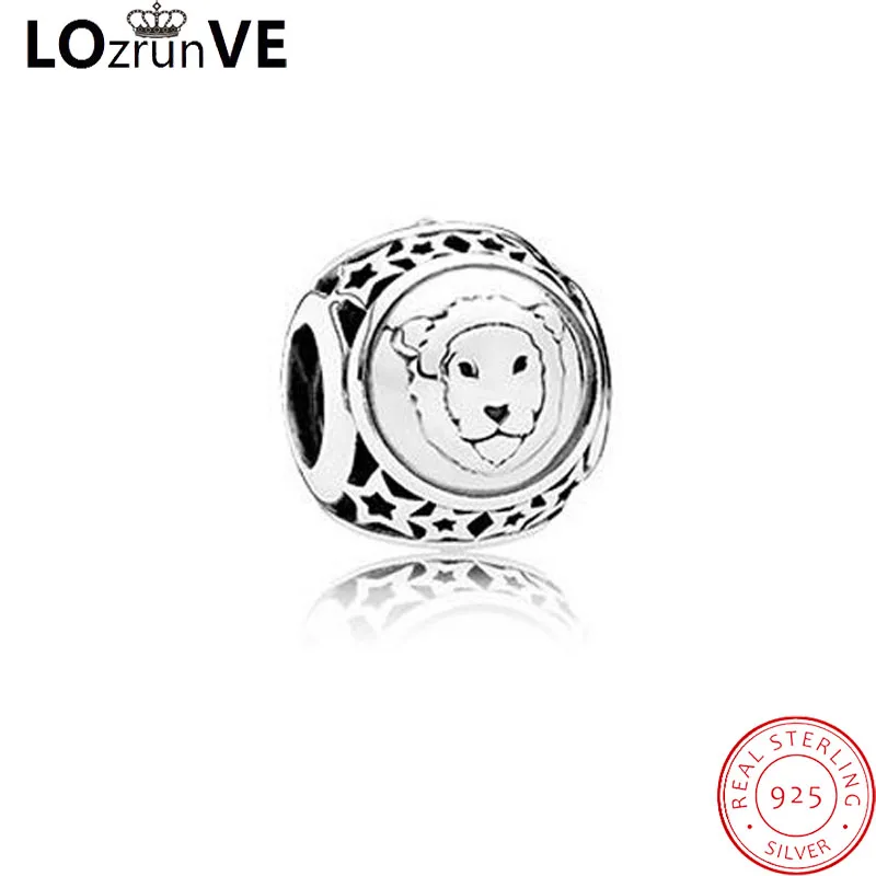 LOZRUNVE 2018 original 925 sterling silver DIY pendant fashion 12 constellation elegant bracelet breloque women wholesale | Украшения и