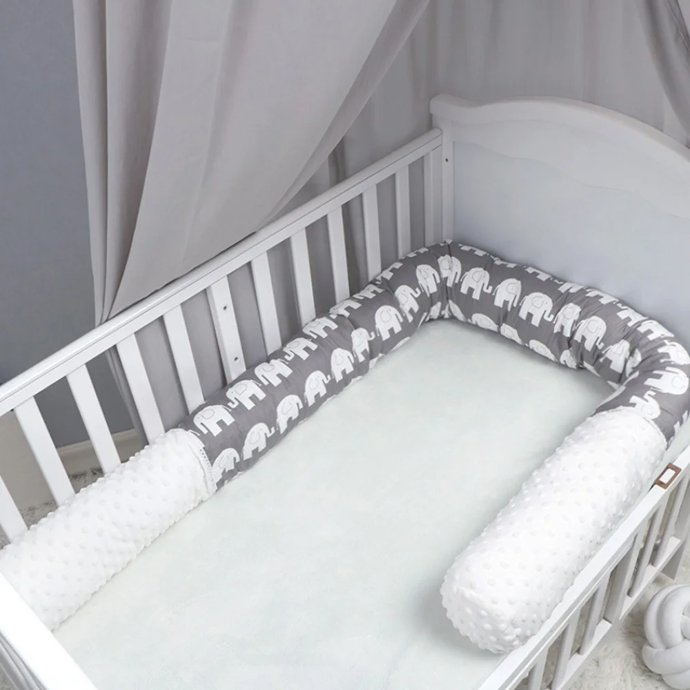 Бампер для детской кроватки Bbay 12*200 см креативная плюшевая подкладка подушка с