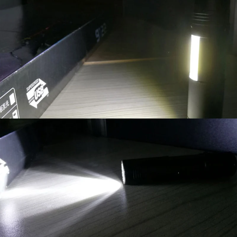 Super Mini COB XPE Led Flashlight 4 Modes Torch bright EDC Light for Camping Gift AA Flashlights(Not Include Battery) | Освещение