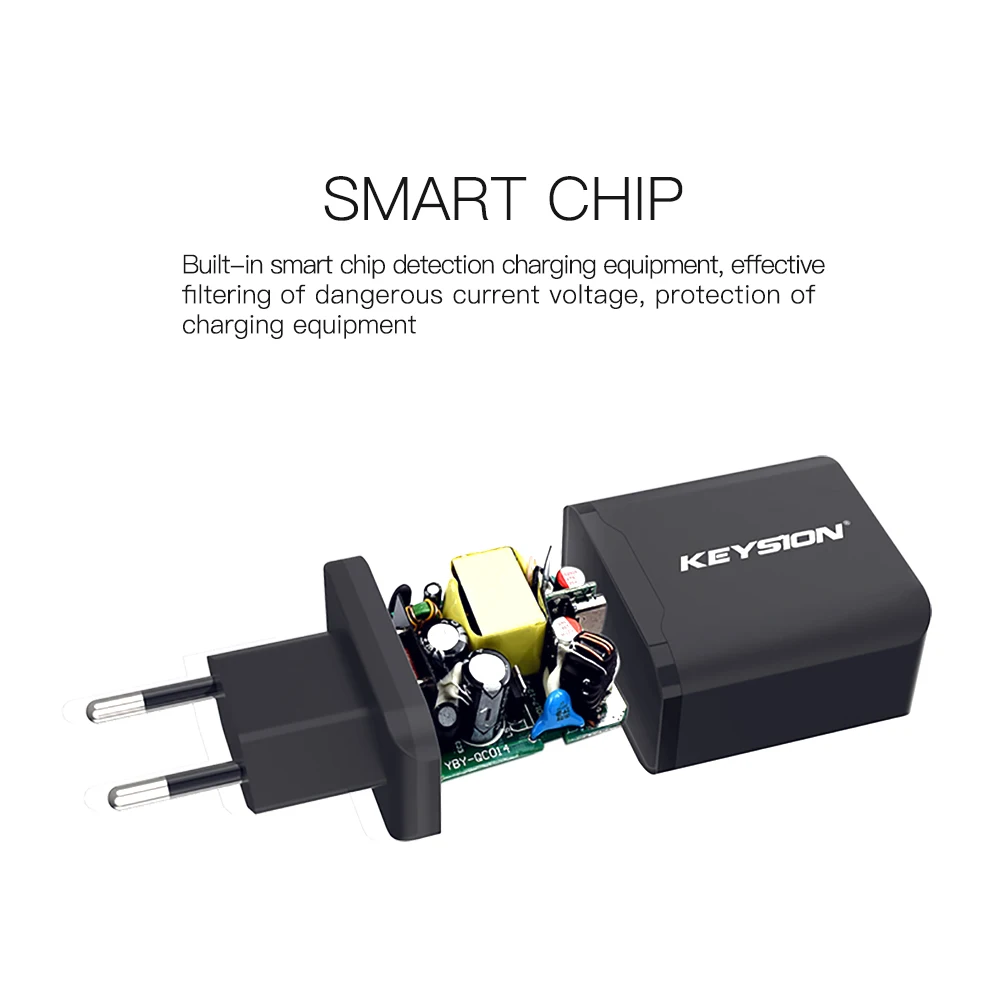 KEYSION 18 Вт USB-C PD быстрое зарядное устройство для iPhone XS Max X XS XR 8 8 Plus type-C дорожное настенное быстрое зарядное устройство QC 3,0 PD Быстрая зарядка
