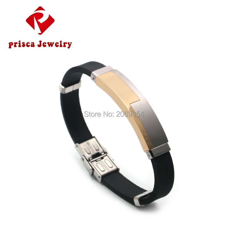 Мужской браслет из нержавеющей стали силиконовые ювелирные изделия амулеты