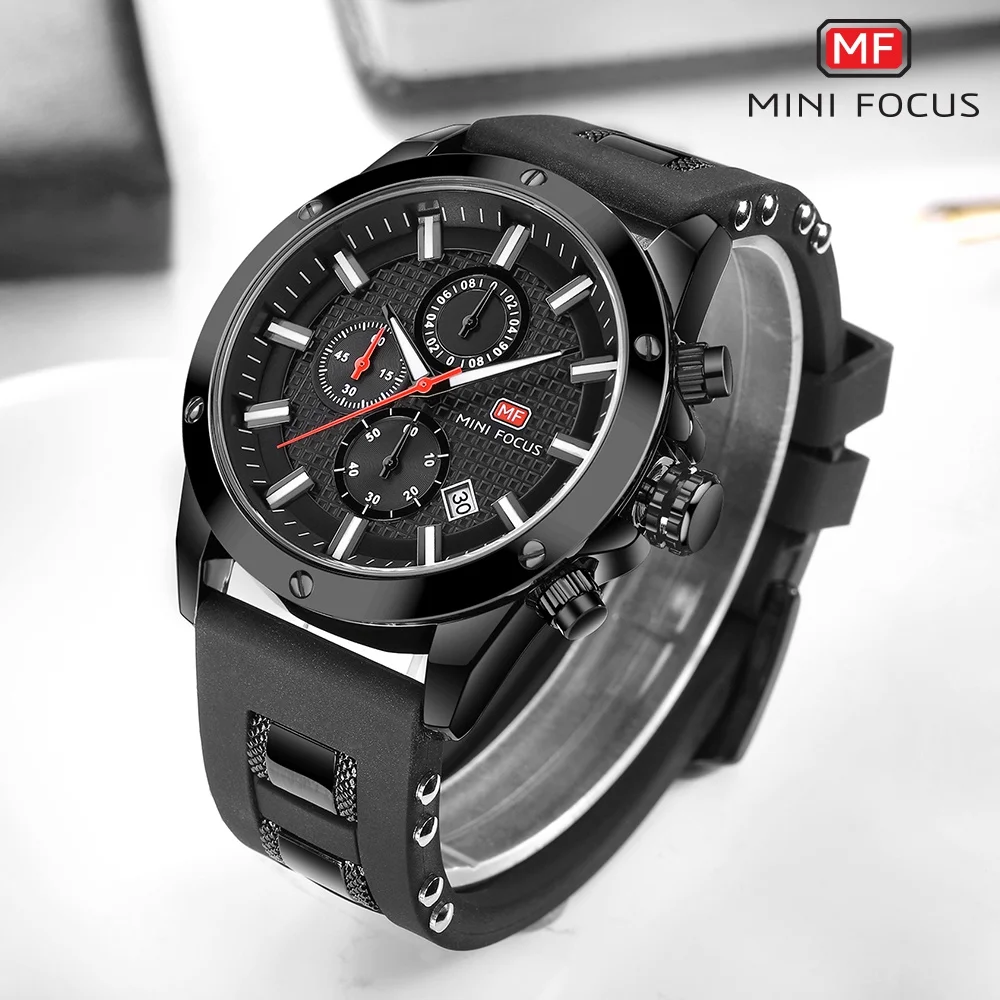 

MINIFOCUS Men Watch Top Luxury Brand Sport Watches Mens Quartz Wristwatch Male Clock Relogio Masculino MF0089G.01