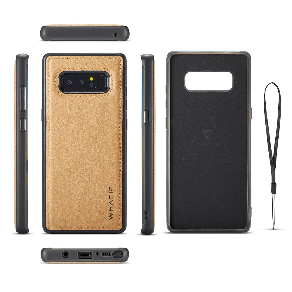 WHATIF чехлы для телефонов Samsung Galaxy Note 8 чехол N950F N950U специальная бумажная задняя
