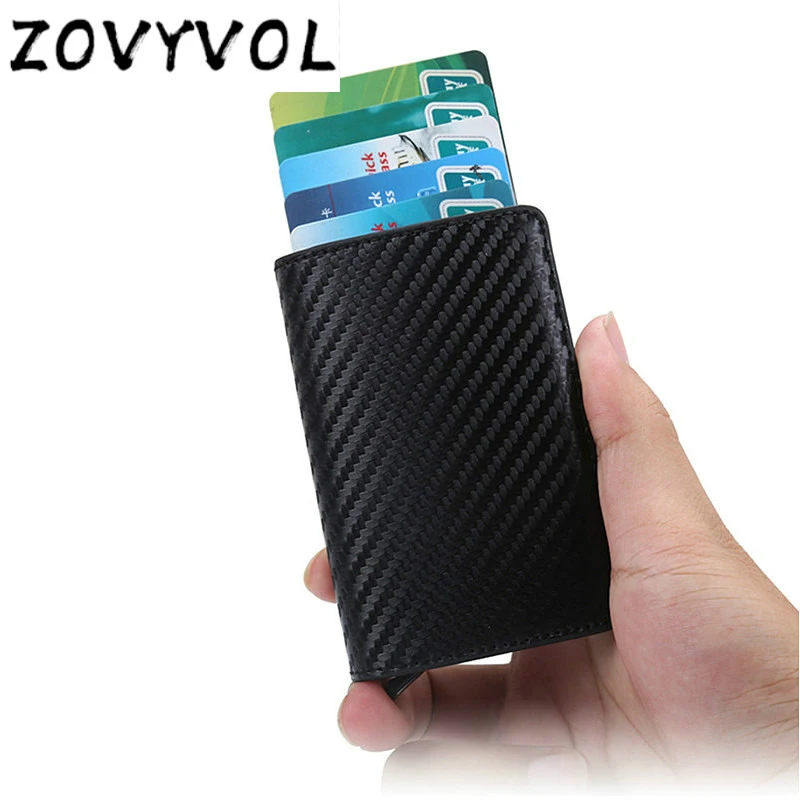 ZOVYVOL 2020 ID card RFID противокражная щетка кожаный дорожный кошелек для мужчин и женщин
