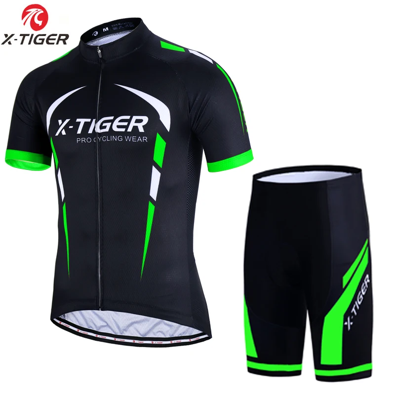 X-Tiger Pro велосипедный комплект костюм для езды на горном велосипеде Maillot Ropa Ciclismo 3 цвета велосипедная форма Велоспорт Джерси комплект велосипедная одежда - Цвет: Normal Cycling Set
