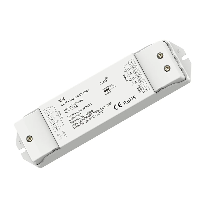 Led RGB / rgbw светодиодные ленты контроллер 2 4G RT9 для пульта ДУ с 4 зонами украшенное