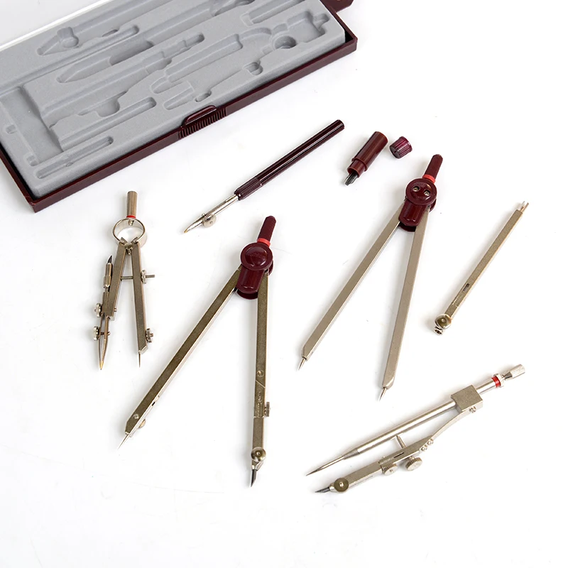 Немецкий импорт Rotring компас Профессиональный Металлический из нержавеющей стали компасы механические инструменты для рисования комплект