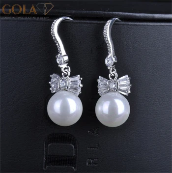 Женские жемчужные серьги YAN MEI модные золотого цвета с жемчугом 3829|earrings for|pearl earrings