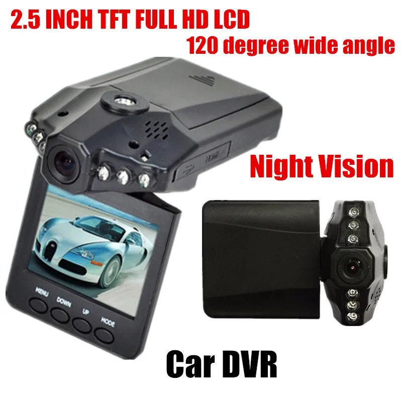 Free Shipping HD198 6 LED Car DVR auto vehicle camera digital video recorder with Night Vision 2.5 inch TFT Colorful Screen | Автомобили и