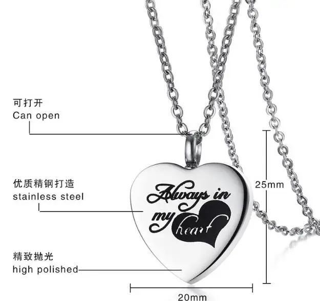 Ожерелье Fate love из нержавеющей стали для женщин и мужчин 20 дюймов|necklace women|pendant