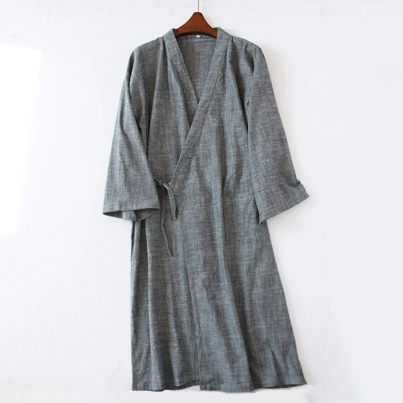 Cotton material  Male Kimono Men Robe Kimono Robe Men 21034