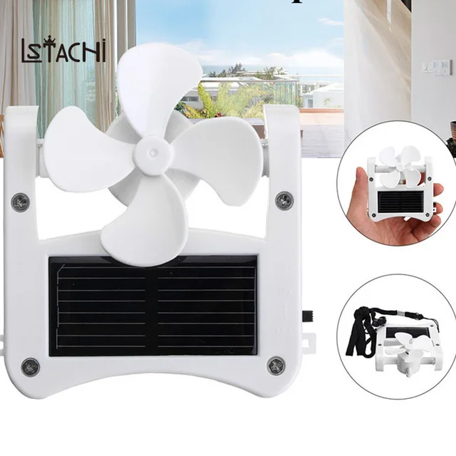 LSTACHi Мини Солнечная энергия/USB портативный колпачок шляпа клип на вентилятор