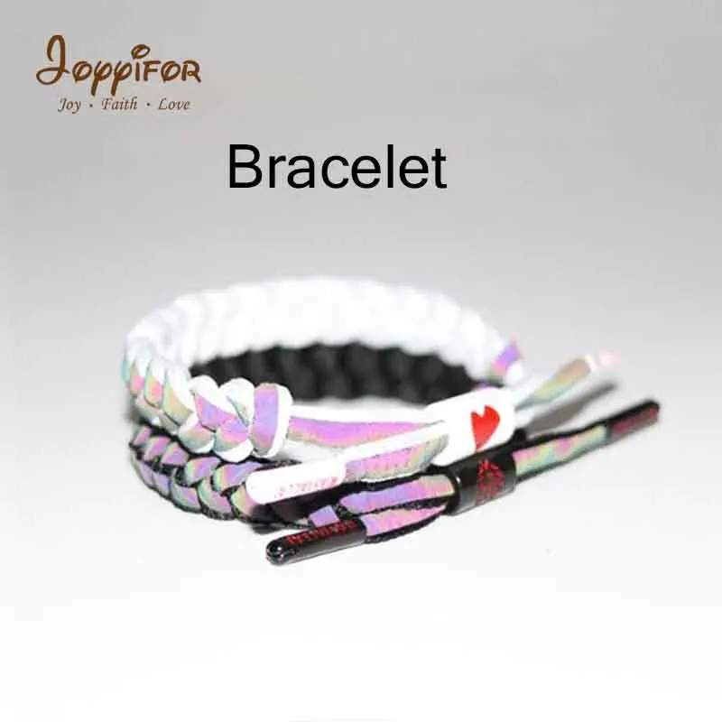 FGHGH красочная Светоотражающая тканевая браслет браслеты Лев сердце любовь