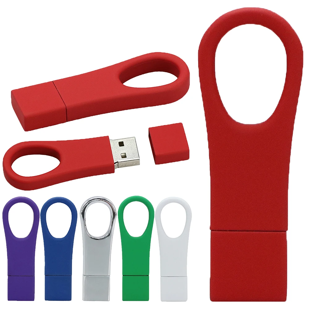 USB флеш накопитель 128 ГБ ключ кольцо Pendrive металлический флэш 8 Гб оперативной