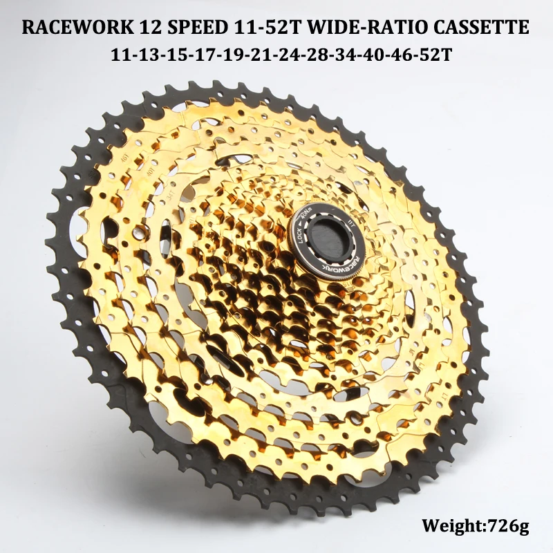 RACEWORK MTB Cassette 12 Speed 11-52T Mountain Bike HG Flywheel Sprocket 12v Velocidade For Shiamno Sunrace