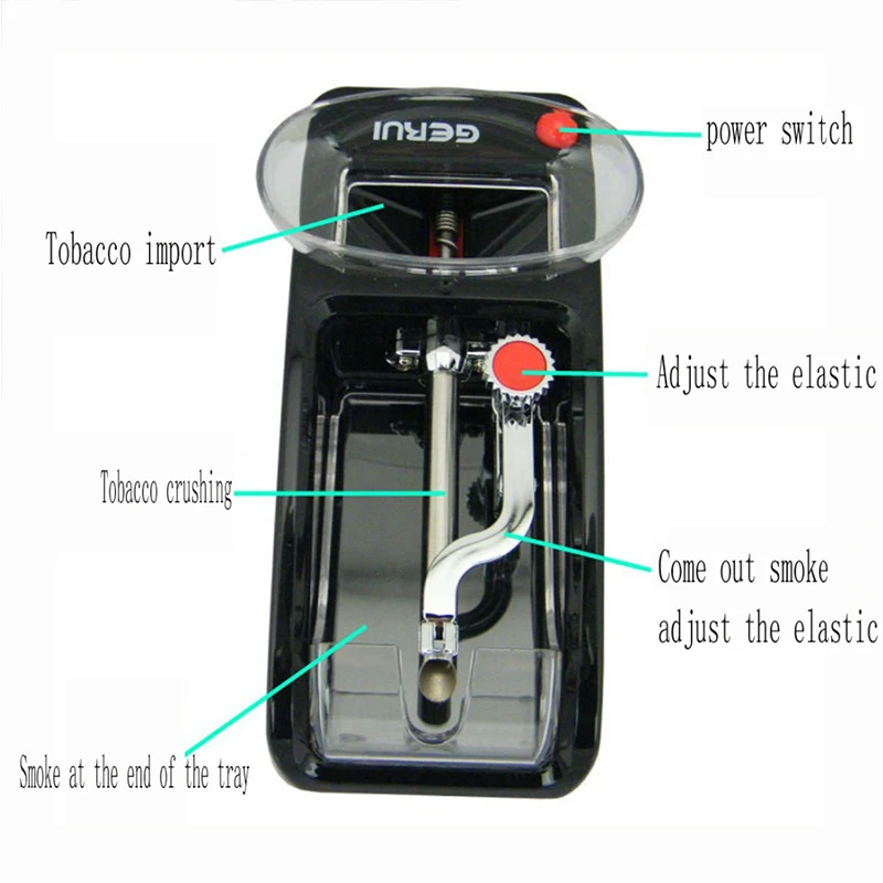 2016 New Automatic Electric Cigarette Injector Rolling Machine Tobacco Maker Roller Portable High Quality | Дом и сад