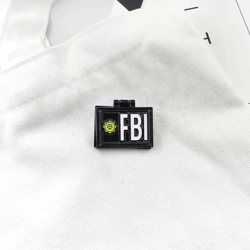 X файлы FBI Fox Mulder ID Card эмалированная булавка деловой специальный агент Отдел