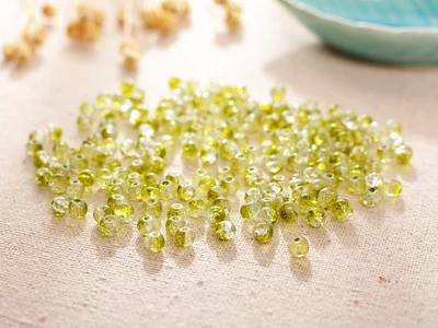 Gold 180PCS DIY мм ювелирные изделия 4 мм бусины, стеклянные бусины, трещины, красочные бусины, сломанные цветы - Цвет: Gold 180PCS