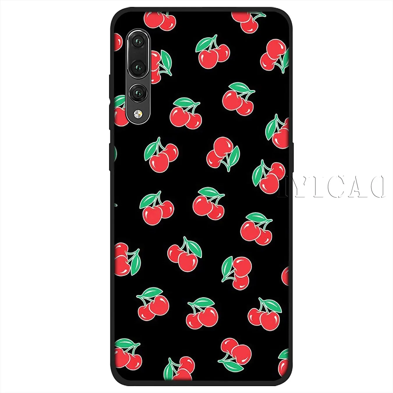 IYICAO Вишневый летний Мягкий силиконовый чехол для телефона Huawei P30 P20 Pro P10 P9 P8 Lite Mini