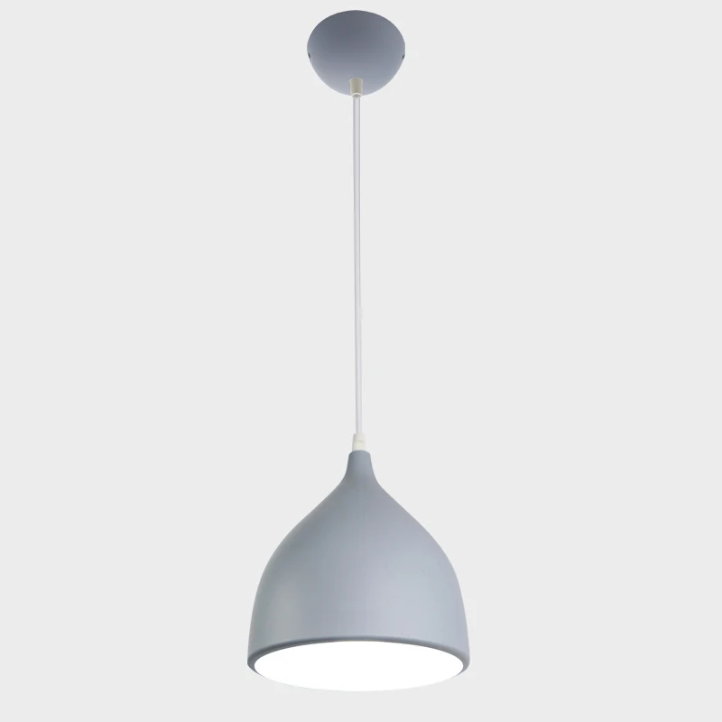 Light Grey BOKT Modern Ceiling Lamp Metal LED Pendant Lights For Home Restaurant Dining Room Kitchen Island Lighting Fixtures Decoration - Цвет корпуса: Light Grey