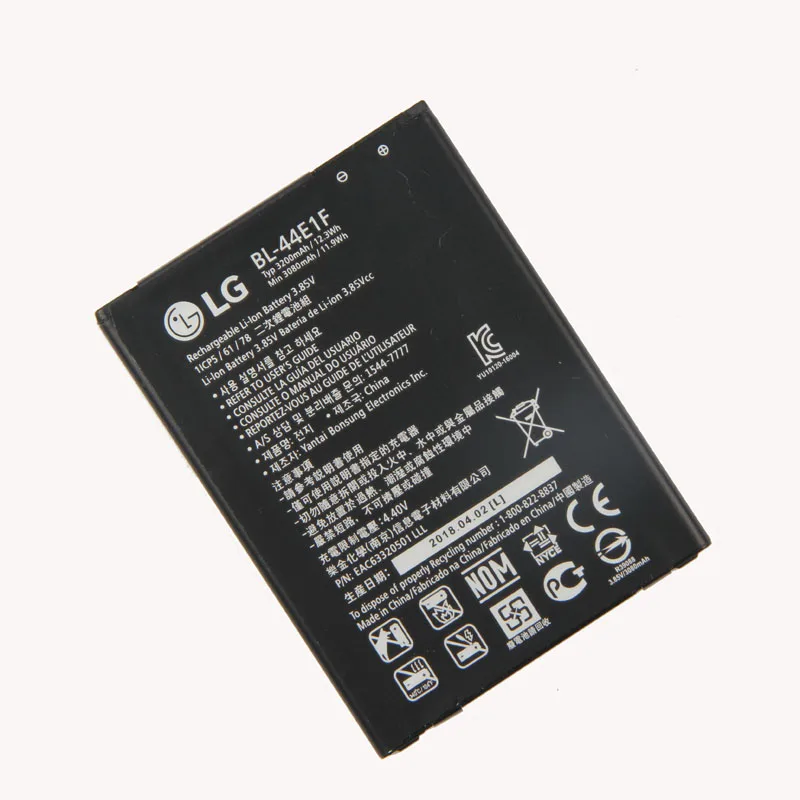 Оригинальный V20 телефон Батарея для LG H990DS H910 H918 VS995 US996 LS997 Stylus3 M400DY 3200 мА/ч