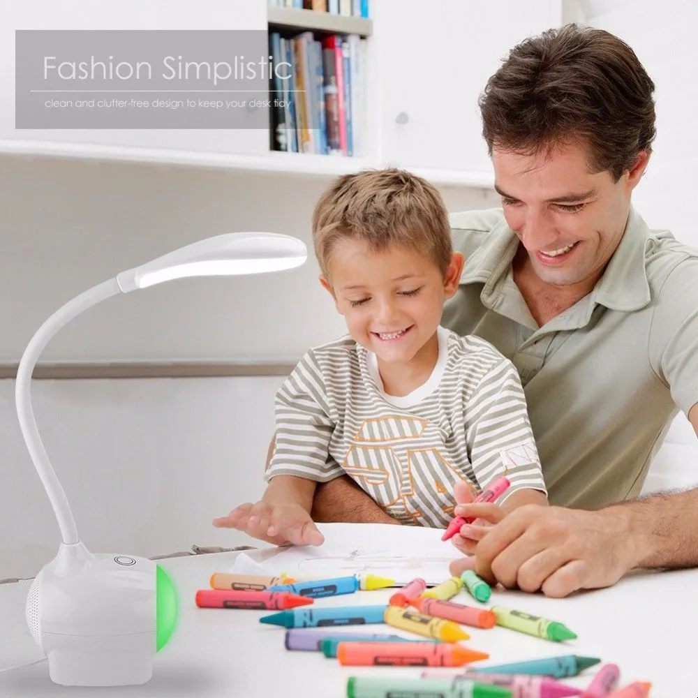 

3 Modes Seven Color LED Sensor Desk Light Eye-Protection Lamp Flexible Night Lighting Table Lamp With USB Cable for Study Gift